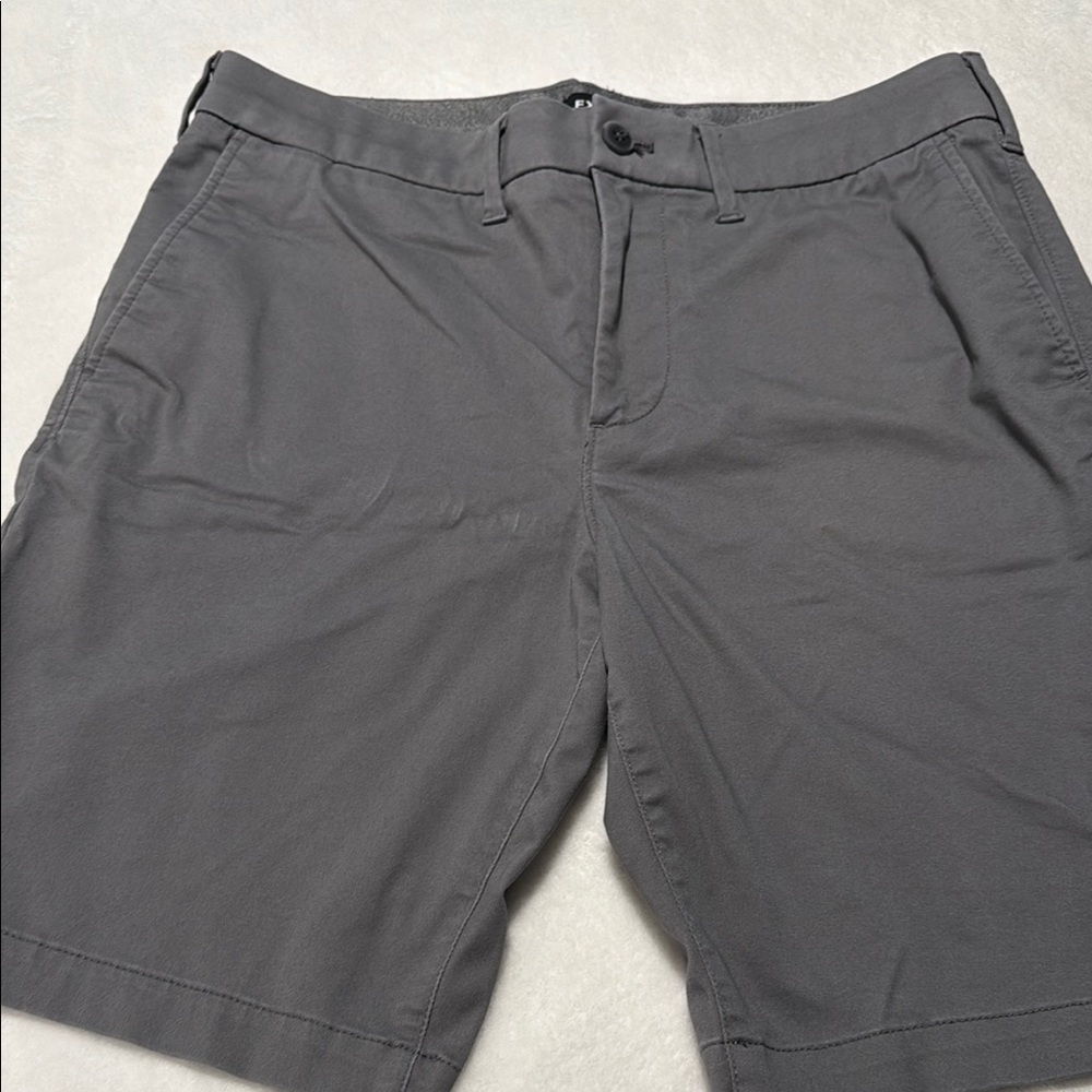 Express Gray Flat Front Shorts